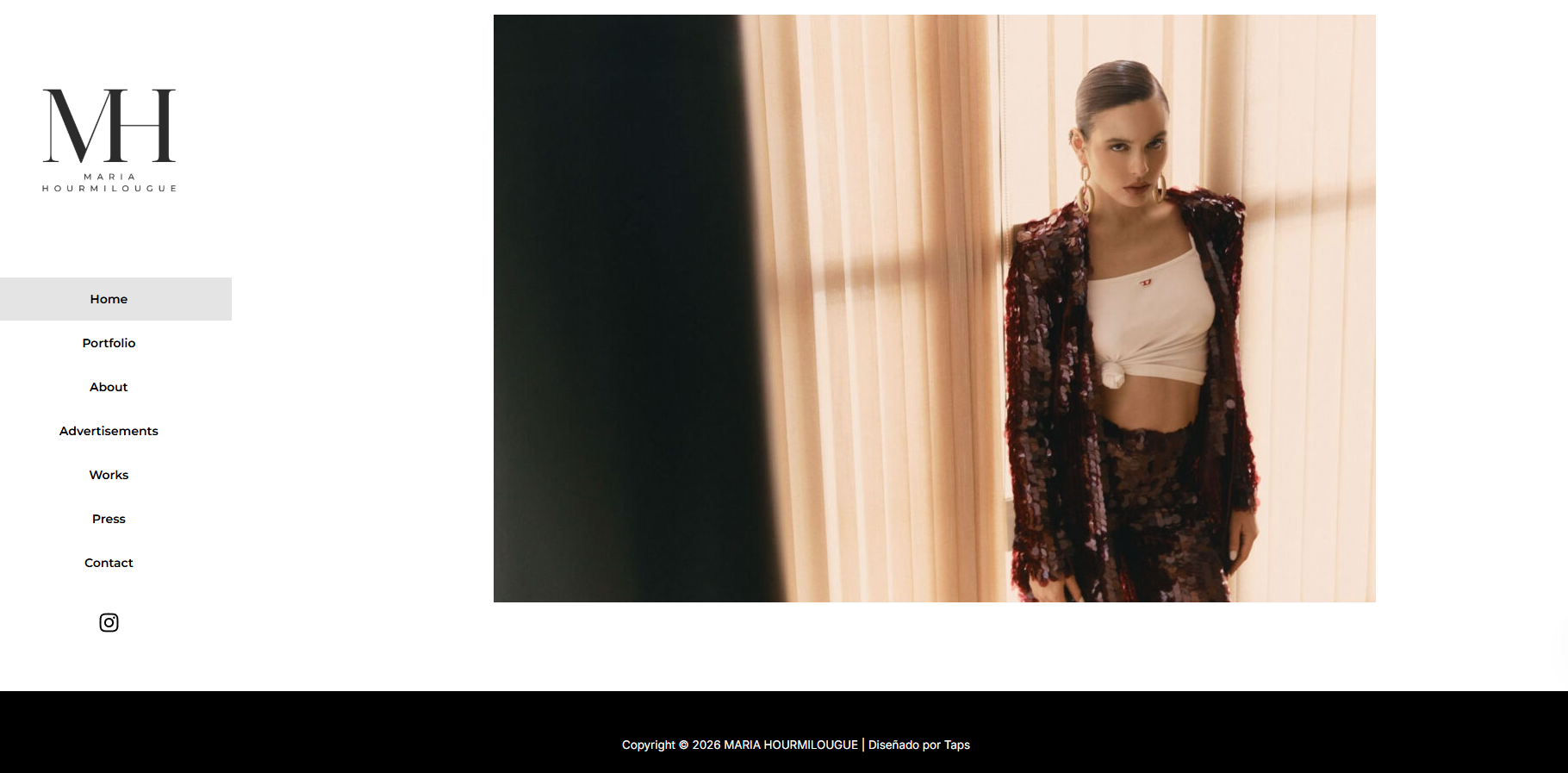 Website designed and built for Maria Hourmilougue